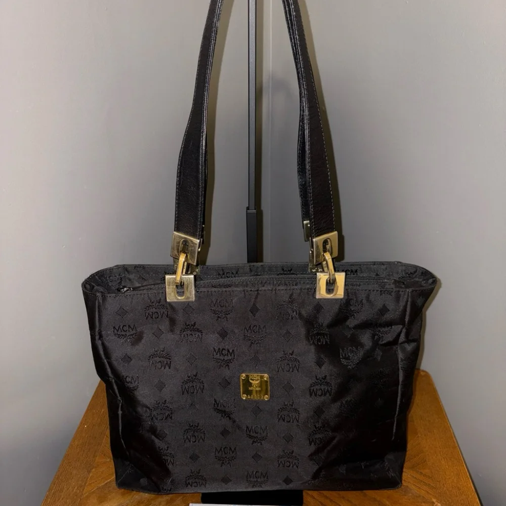 MCM Vintage Visetos Nylon Tote